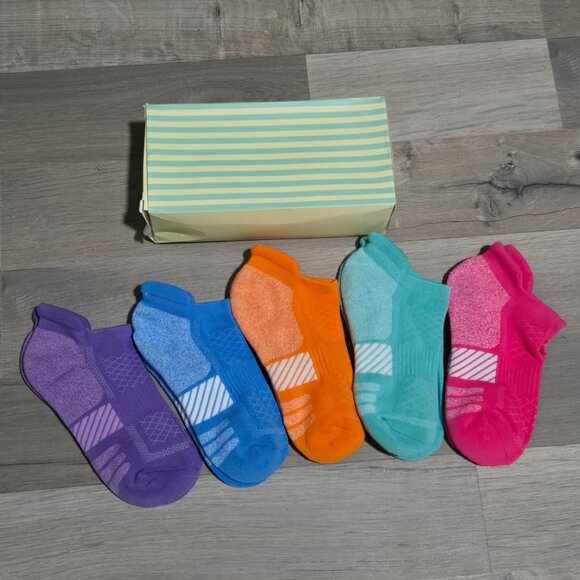 New Women’s 5-Pack Sport Compression Ankle Socks | Size 7–10 - Picture 1 of 2
